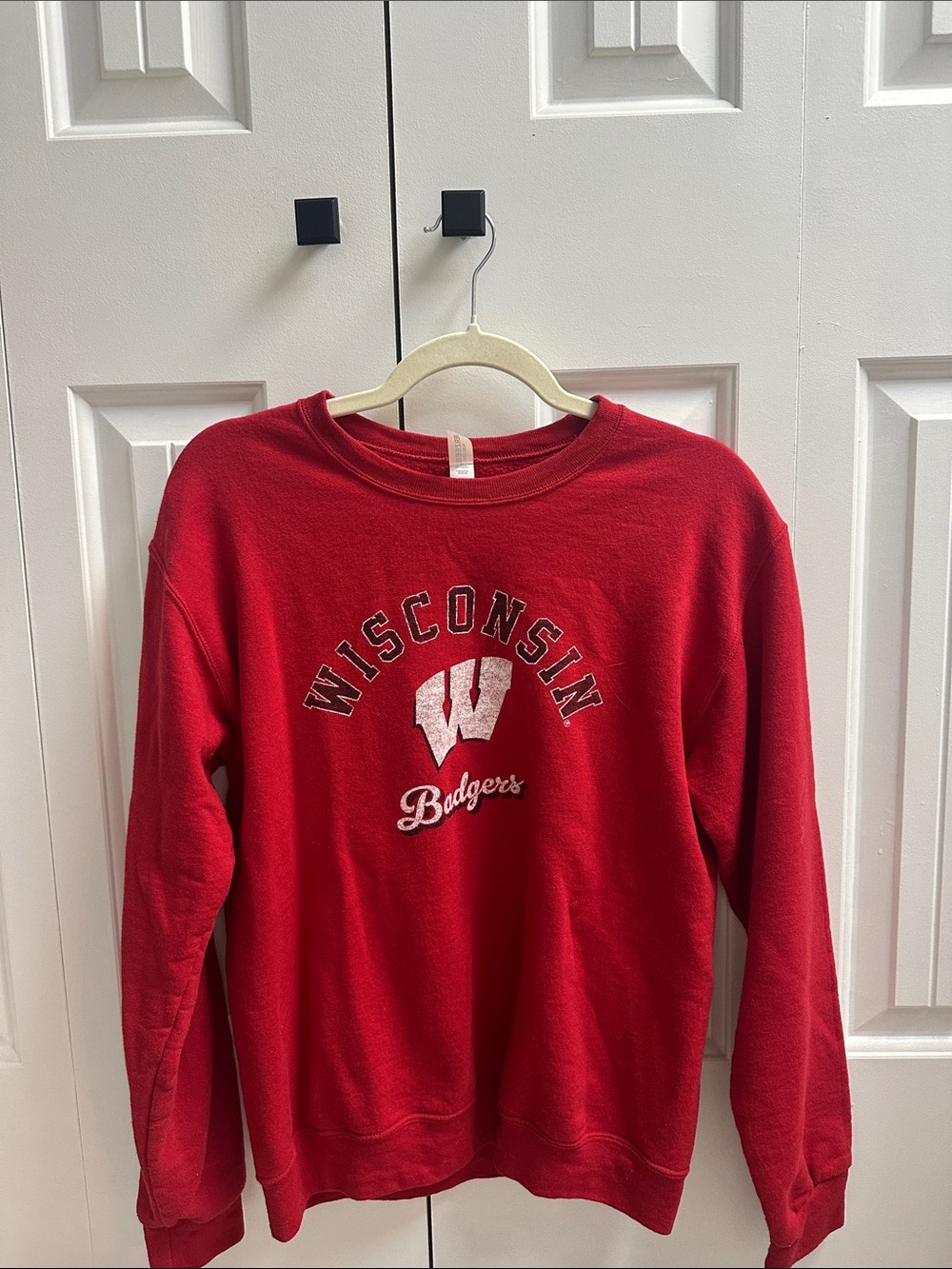 Wisconsin Badgers Red Crewneck Sweatshirt